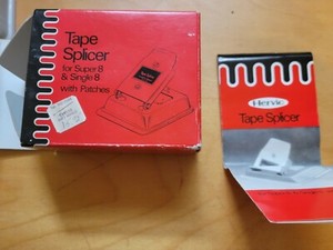 Hervic Tape Splicer for Super 8 & Single 8 With Patches 