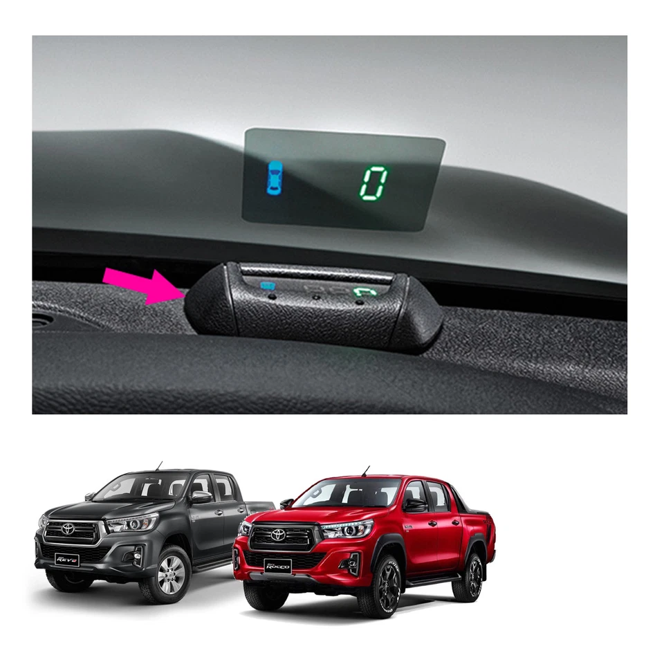 Pantalla digital Speed Head Up genuina negra para Toyota Hilux Revo Rocco 2015 19 Foto 3 de 4