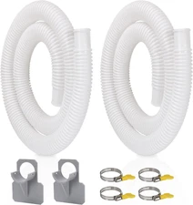Pool Pump Hose for Ground Pools 2 Pack 1.25" Diameter Pool Filter Hose Accessory