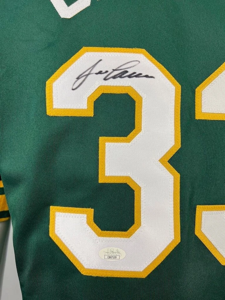 Jose Canseco autographed signed STAT jersey MLB Oakland Athletics JSA COA - Image 2 of 4