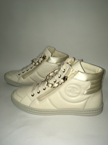 chanel trainers cream