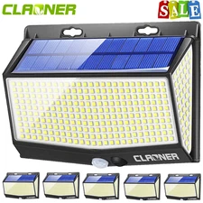 Large 468 LED Solar Wall Lights Outdoor Garden Motion Sensor Security Flood Lamp