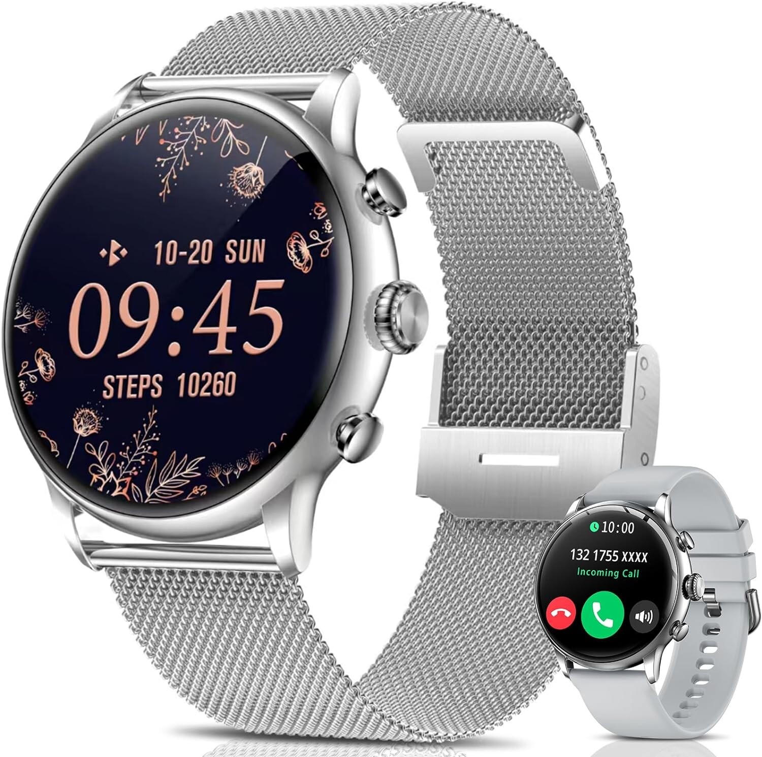 Smartwatch Damen mit Telefonfunktion Armbanduhr Watch für iPhone