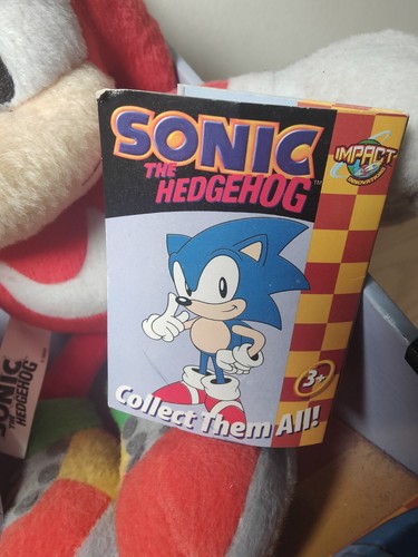 SONIC THE HEDGEHOG KNUCKLES SEGA PLUSH RED IMPACT INNOVATIONS BOXED 10 INCHES - Picture 11 of 12