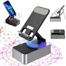 3 In 1 Bluetooth Speaker Audio Power Bank Bracket Phone Holder HiFi Mount Tablet