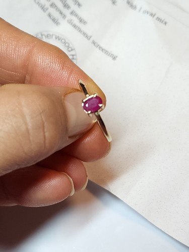 ESTATE AUCTION FIND YELLOW 10K GOLD NATURAL RUBY RING APRAISAL $1400 - Picture 11 of 15