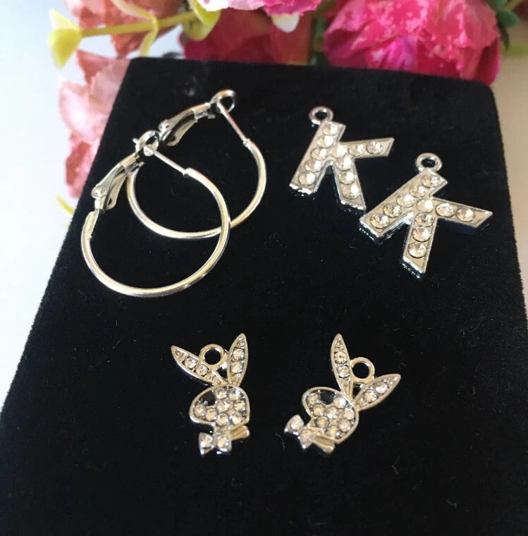 Playboy cheap earrings hoops