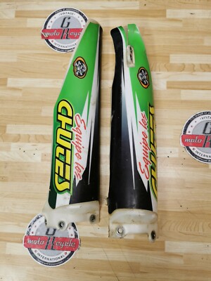 Kawasaki KX250F KX450F 2004-2023 Graphic Kit – Swing Arm, Fork Guards & Fenders, Green Glossy Vinyl Decals