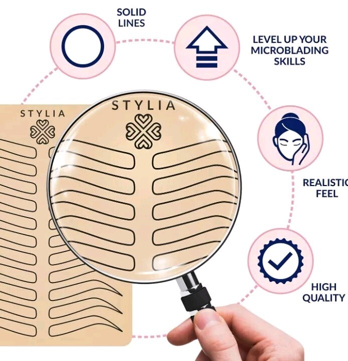 STYLIA MICROBLADING SHEETS 5 PACK New/Sealed