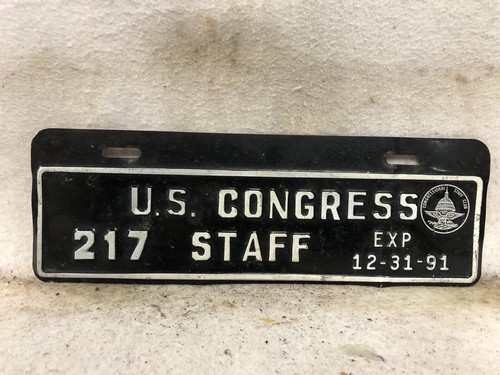 1991-us-congress-staff-license-plate-ebay