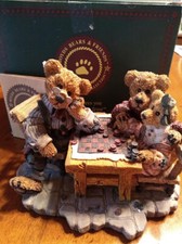 Boyds Resin Bearstone Grenville with Matthew & Bailey...Sunday Afternoon  2281  