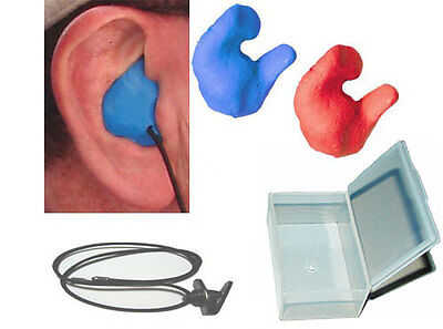 Custom Molded Ear Plugs RED BLUE NEW MATERIAL !!