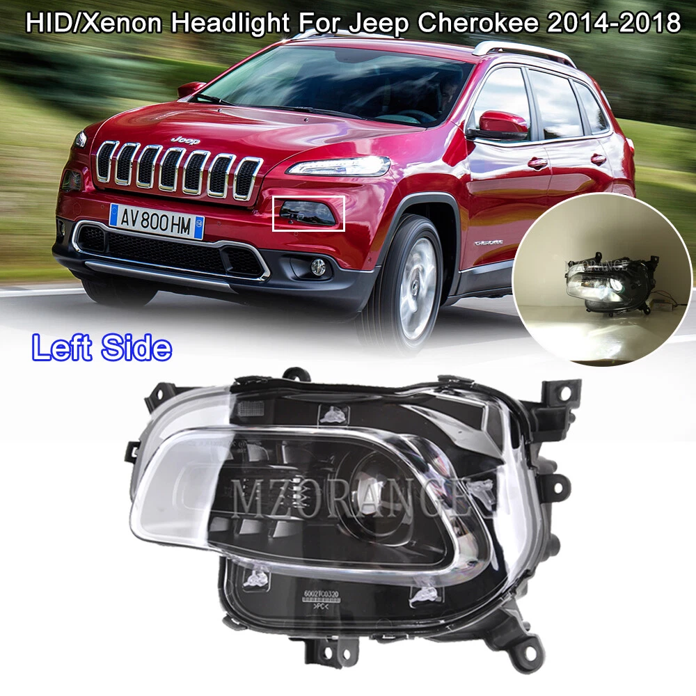 For 14-18 Jeep Cherokee HID/Xenon Projector Headlight Headlamp 