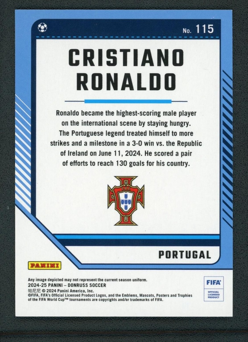 2024-25 CRISTIANO RONALDO PANINI DONRUSS FIFA DIAMOND | eBay