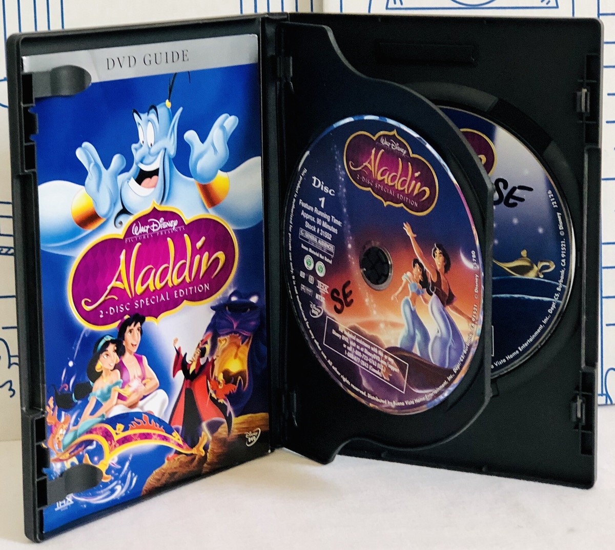 Disney Aladdin DVD 2004 2 Disc Set Special Platinum Edition Movie