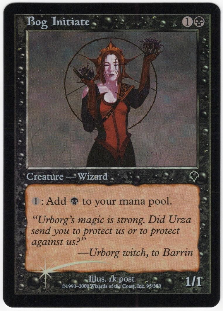 Bog Initiate 2000 Invasion FOIL Black Common Creature MTG NM AZ1