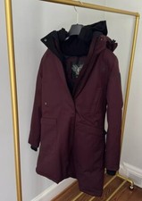 Nobis Merideth Furless Ladies Parka Size M Merlot