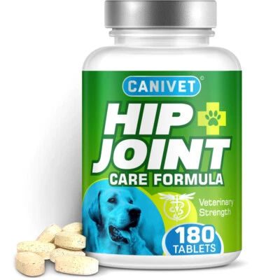 CANIVET 180 or 300 Turmeric Dog Joint Supplement Tablets pills for Stiff and older dogs