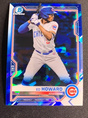 ED HOWARD #BCP-221 - 2021 BOWMAN CHROME SAPPHIRE - RC ROOKIE | eBay