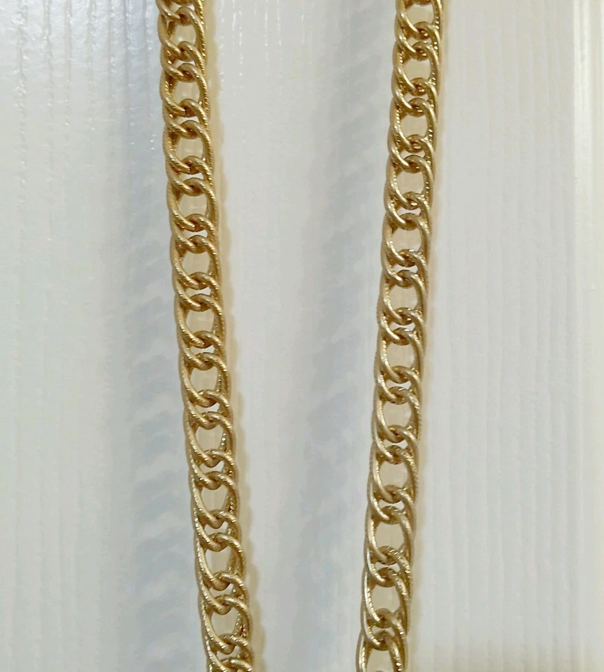 NUEVO CON ETIQUETAS Collar Flamenco 28" Oro Piña Imitación Cristal Diamante Estrás Borla Foto 4 de 4
