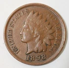 1898 Indian Head Penny, coin is a Very Fine small cent (8+ items ship for free)