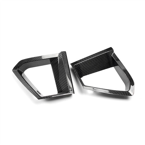 Real Carbon Fiber Front Grille Side Air Vent Inserts Trim For Ford Mustang 2024+ - Picture 7 of 16