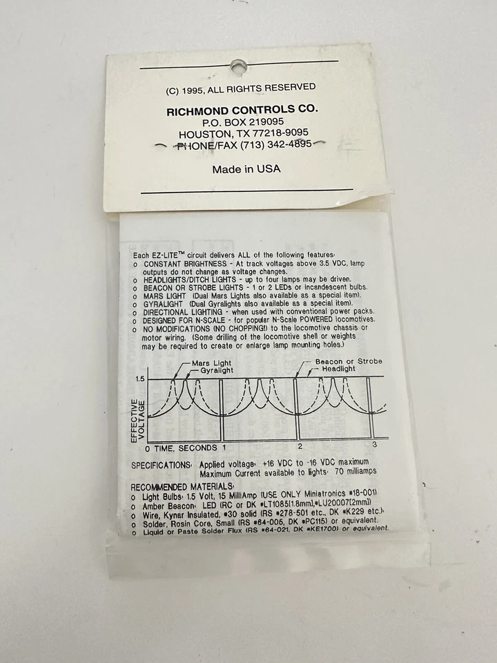 Richmond Controls EZ-Lite N Model EZ04-120 Kato B9;Con Cor Turbine U50 - Image 2 of 2