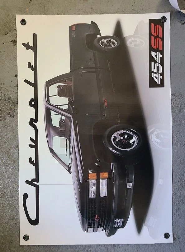 Pôster caminhão Chevrolet 454 SS 28x18 vinil banner com 4 groumets  - Imagem 2 de 2