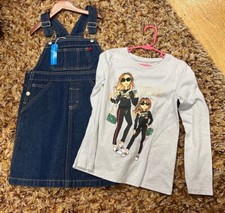 Place/DKNY,Children's,Monkey dress defective missing buttons,Top Gray,Sz 5.