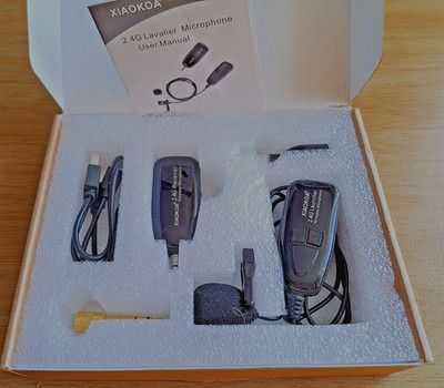 Ansteckmikrofon: Xiaokoa 2,4 G Lavalier kabellos