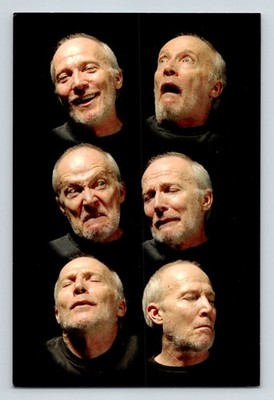 Bill Viola Six Heads Getty postcard