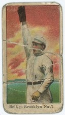 1909-11 E90-1 American Caramel GEORGE BELL Brooklyn Dodgers - Tough Card