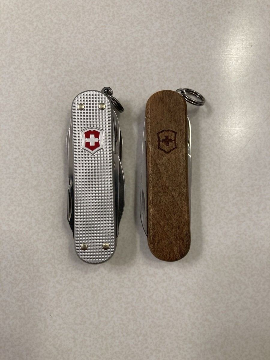 Victorinox Minichamp Alox and Classic SD Wood Lot of 58mm Swiss