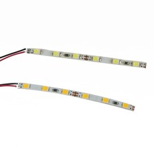 Selfadhesive 10X Pre Wired White Strip LED Light For Model Trains 12V 18V