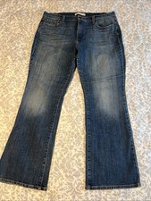 VTG Women's Levi's 515 Boot cut Jeans Size 14 S/C Short Medium-Dark wash