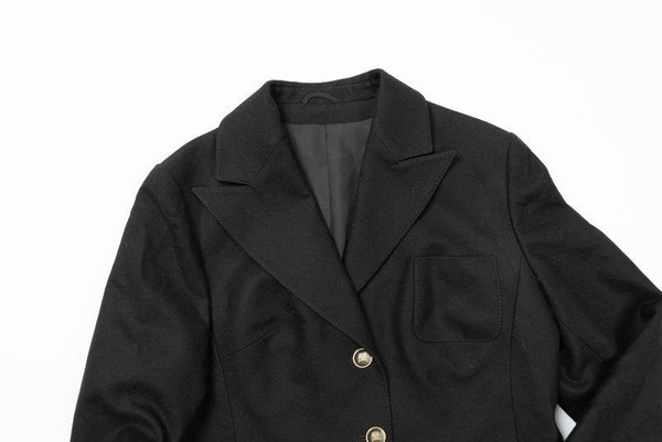 Women Escada Blazer Black Wool 42 / XL / 50