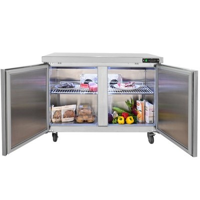 Undercounter Refrigerator: 48'' Worktop, 12.85 Cu Ft, Embraco Compressor