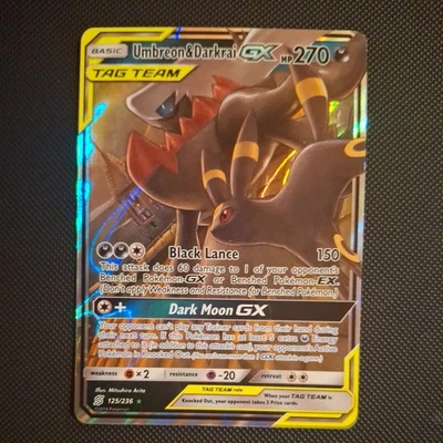 Umbreon & Darkrai GX 125/236 Sm-Unified Minds Holo