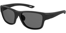 Under Armour Polarized Men's Mt Black Square Sport Sunglasses UA0009FS 0003 6C