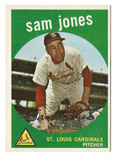 SAM JONES 1959 Topps Baseball # 75 St. Louis Cardinals Ex Plus