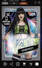 DIGITAL TOPPS WWE SLAM TATUM PAXLEY ICONIC COSMIC CHROME 25 SIGNATURE 