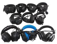 Lot of 10 Wired Different Brands Headphones - Free Shipping.
