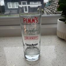 Pimm’s Gordons Smirnoff Captain Morgan Glass Hi Ball