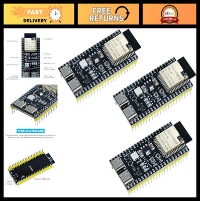 3-Pack ESP32-S3 Development Board N16R8 MCU, Dual-Mode Wi-Fi & Bluetooth, Type-C