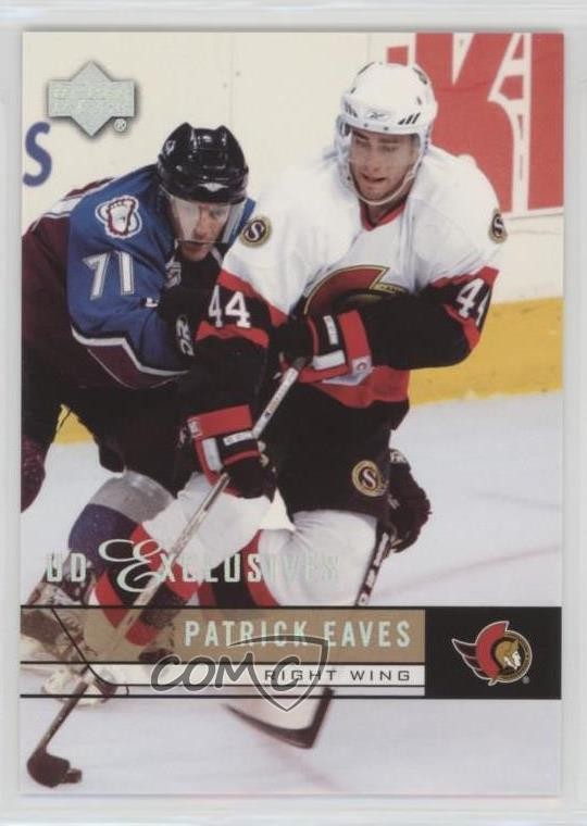 2006-07 Upper Deck UD Exclusives 72/100 Patrick Eaves #138 7ci