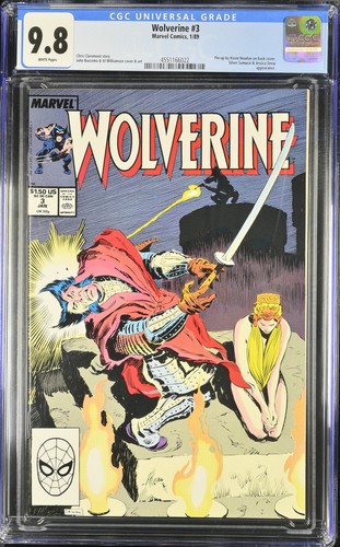 Wolverine #3 - 1989 - CGC 9.8 - Silver Samurai + Jessica Drew appearance
