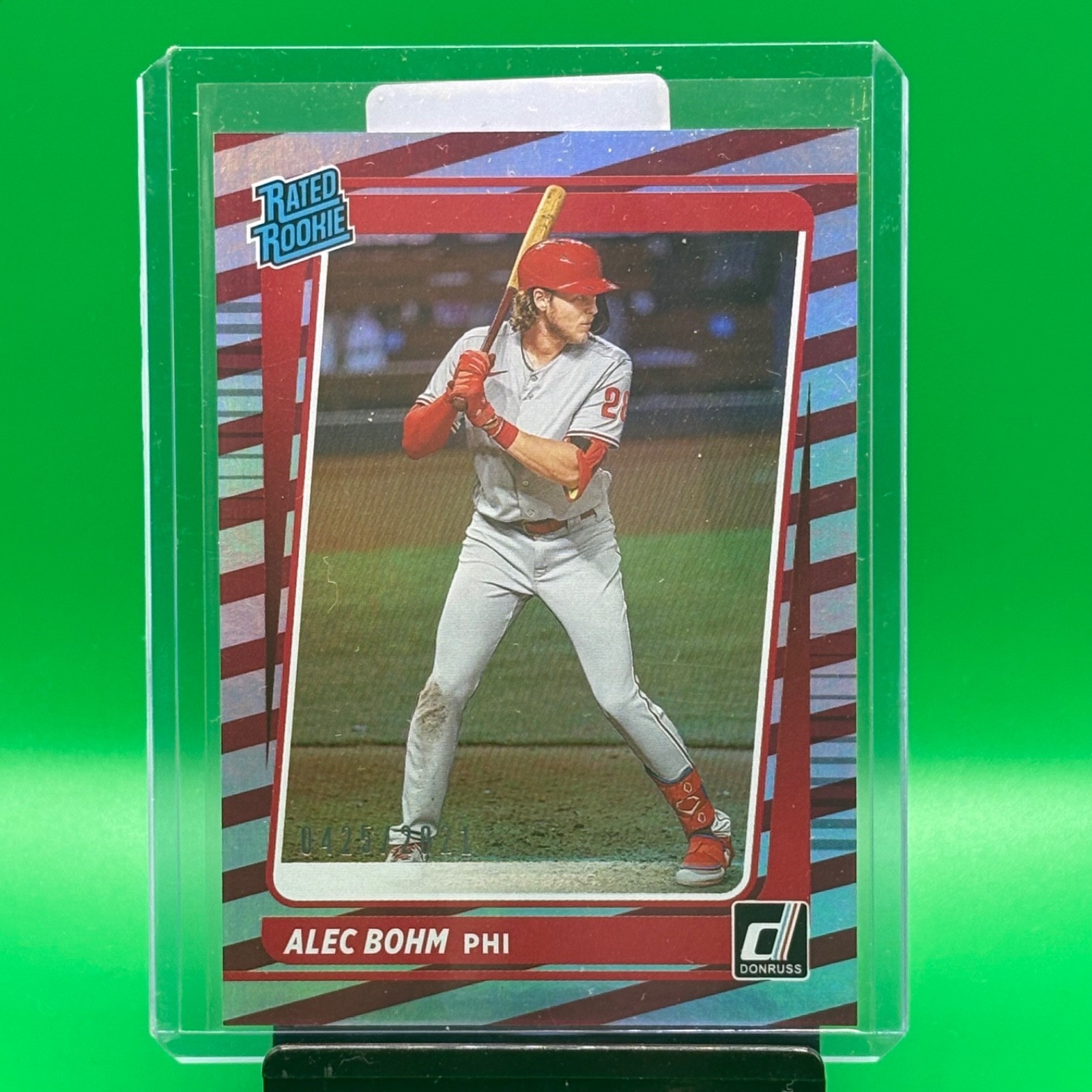 2021 Panini Donruss - Rated Rookies Alec Bohm #35 Red /2021 (RC)
