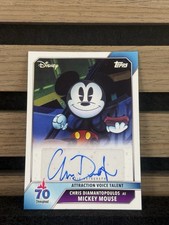 Topps 2025 Disneyland 70th Anniversary Autograph Mickey Mouse Chris Diamantopou…