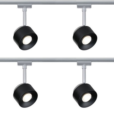 4er Set  Paulmann URail LED Schienenspot Pane Einzelspot 400 lumen 7,4W 2700K di