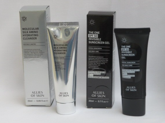 Allies of Skin 🖤 Molecular Hydrating Cleanser & Sunscreen Gel SPF 50 🖤 BNIB